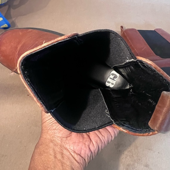 Gianni Bini Down-Town Brown Genuine Leather Chlesea Sole Platform Boots US 10 M - Picture 8 of 12